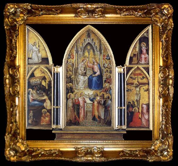 framed  GIUSTO de  Menabuoi The Coronation of the Virgin among saints and Angels, ta009-2